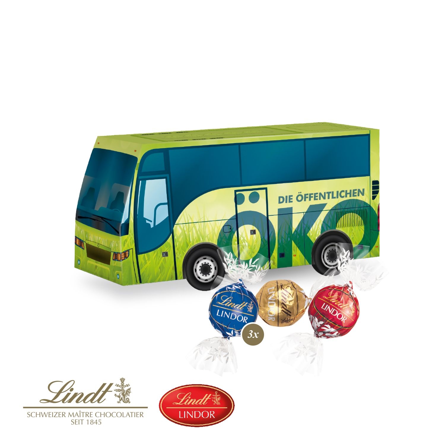 CD955593D Praesent _Bus_ mit Lindor Pralinés