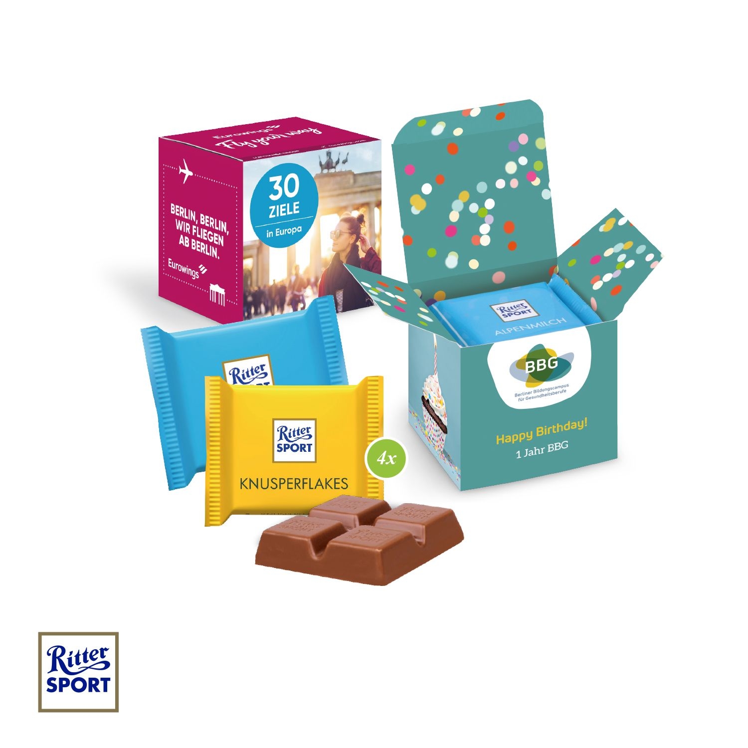 CD91747-02Ritter SPORT Mini_ 4er_ Alpenmilch