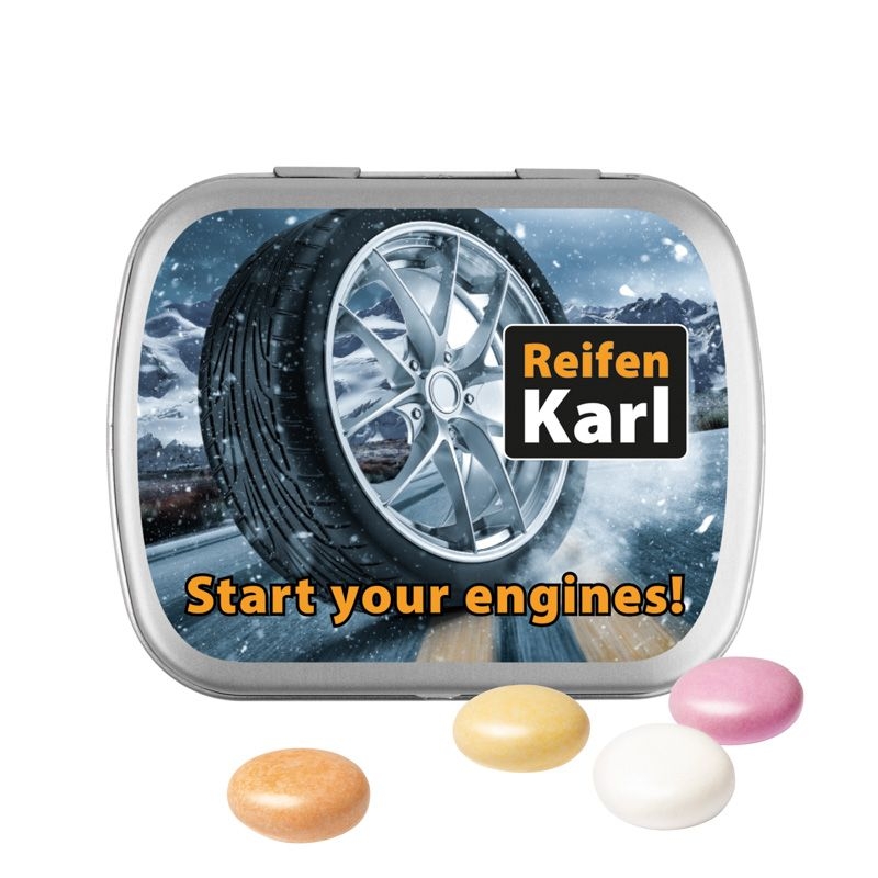 JG10107-3Klappdose aus Metall_ Mentos Kaudragees Fruit_ matt-silber
