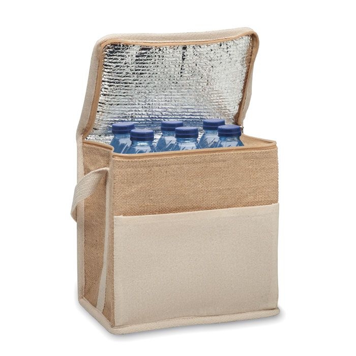MO2503-13Lona Kuehltasche Jute 3L_ beige