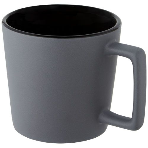 PF100900-2Cali 370 ml Keramiktasse mit matter Oberflaeche_ schwarz_grau matt