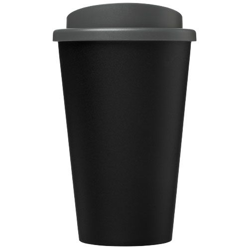 PF210422-12Americano® Eco 350 ml recycelter Becher_ schwarz_grau