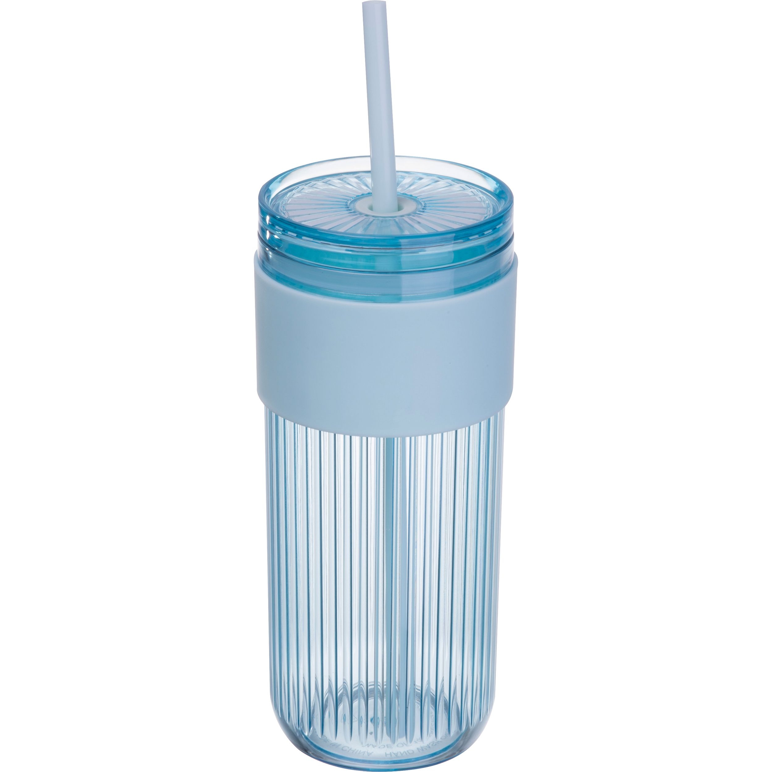 MA85529-24Becher mit Trinkhalm_ 660ml SOLEDAD_ hellblau