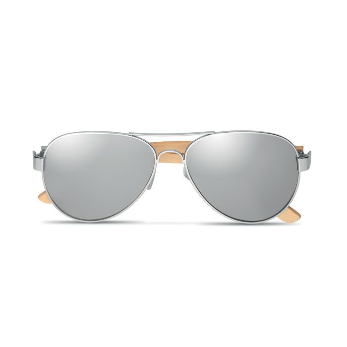 MO6450-17Honiara Sonnenbrille Bambus_ silber glaenzend