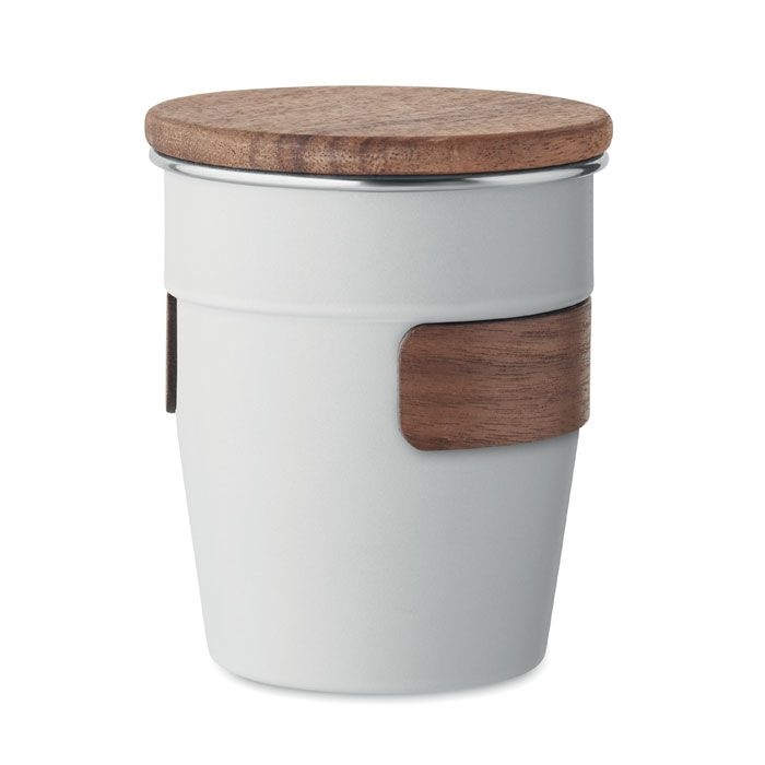 MO2322-06Walnut Einwandiger Becher 350 ml_ weiss