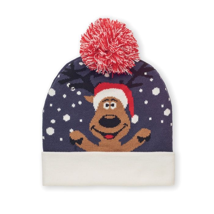 CX1529-04Shimas Hat Weihnachtliche Strickmuetze_ blau