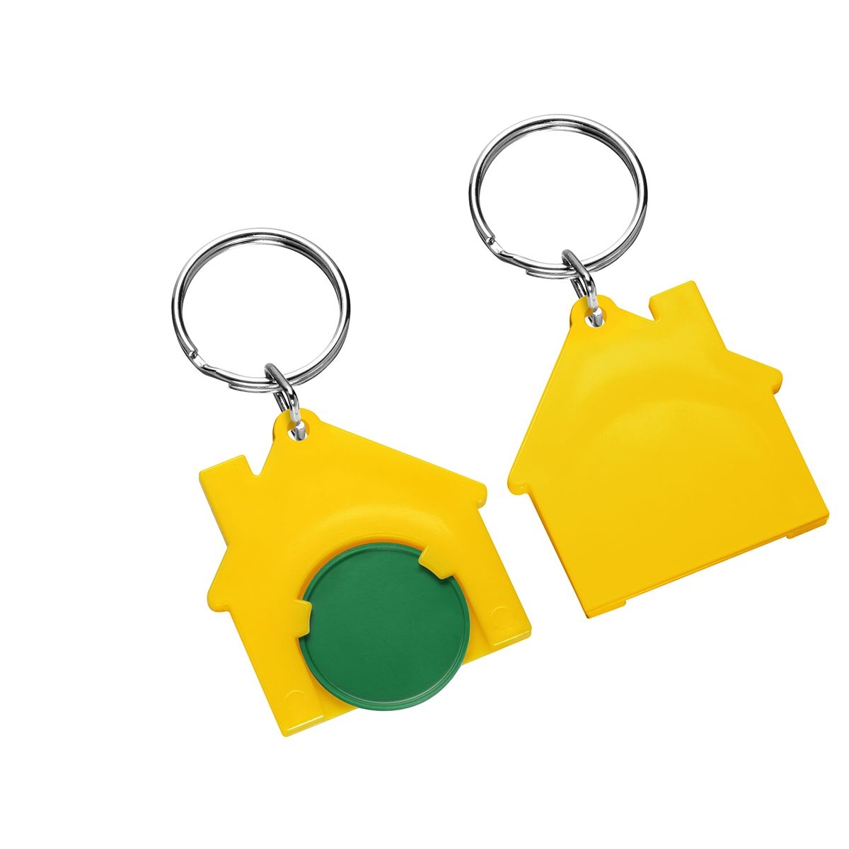 HE7516R-2-4Chiphalter mit 1€-Chip _Haus_ gruen_ gelb