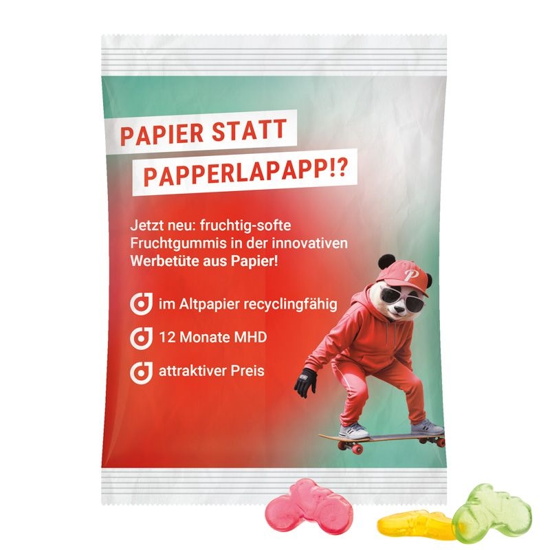 JG18064-10Maxituete 50 g Trolli Fruchtgummi Standardformen_ Fahrrad_ weiss