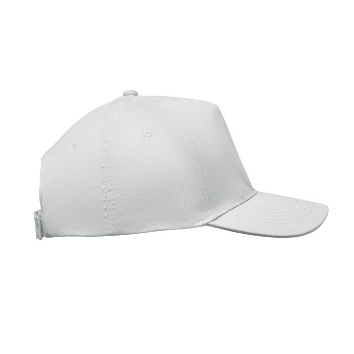 MO2345-06Sunny Baseball cap 5 panels 180gr_ weiss