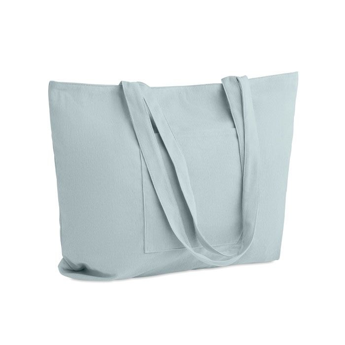 MO2875-66Cordy G Einkaufstasche Kord-Polyester_ babyblau