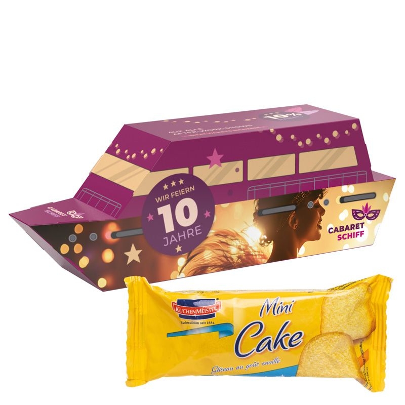 JG102033D-Praesent  Schiff Mini Kuchen