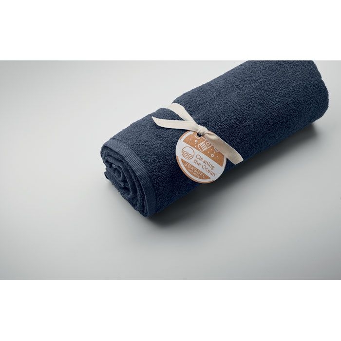 MO2059-04Sand SEAQUAL® Handtuch 70x140cm_ blau