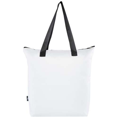 PF130092-1EcoFold faltbare RPET Kuehltasche 15 L_ weiss