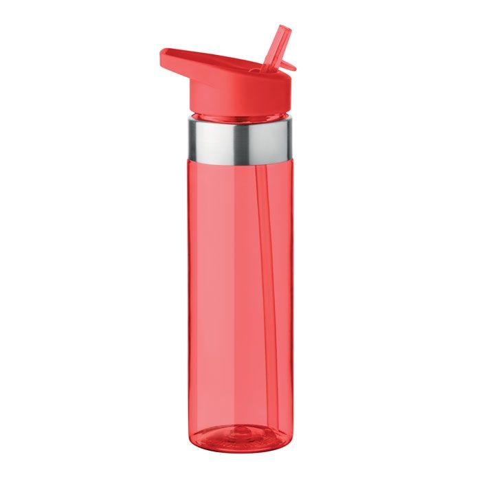 MO9227-25Sicilia Trinkflasche 650 ml_ transparent rot
