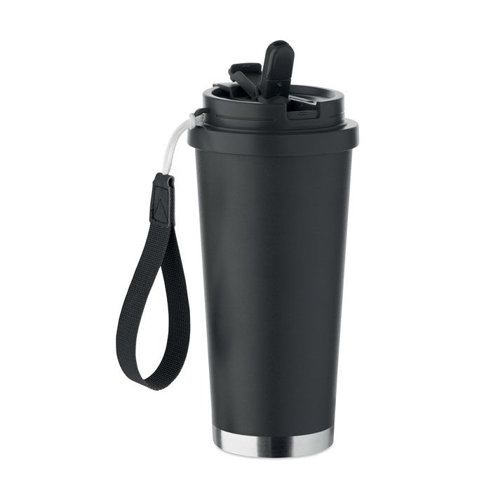 MO2662-03Topaz Large Doppelwandiger Trinkbecher 500m_ schwarz