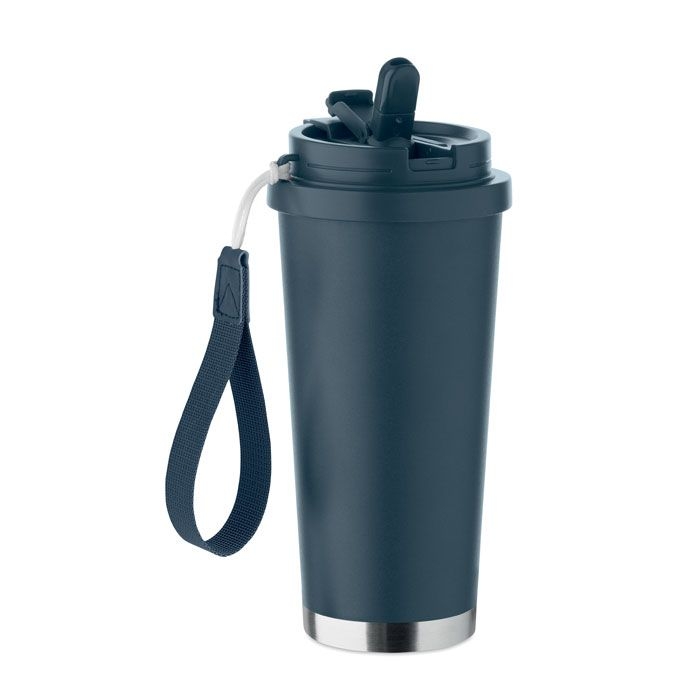 MO2662-85Topaz Large Doppelwandiger Trinkbecher 500m_ marineblau