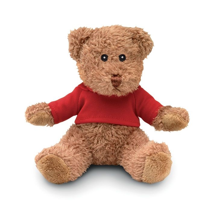 MO2594-05Johnny T Teddybaer mit T-Shirt_ rot