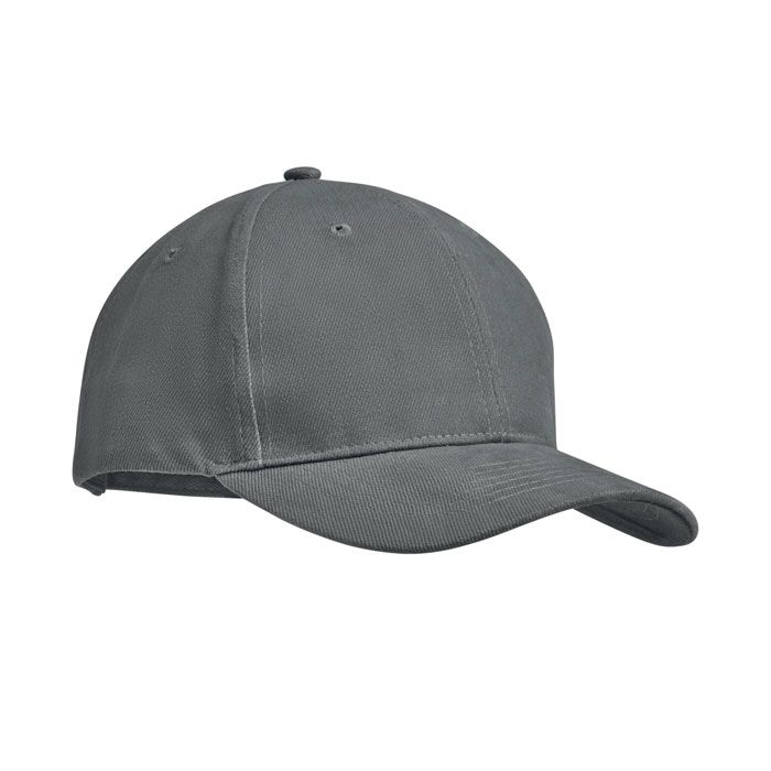 MO9643-07Tekapo Baseball cap 6 panels 270g_m²_ grau