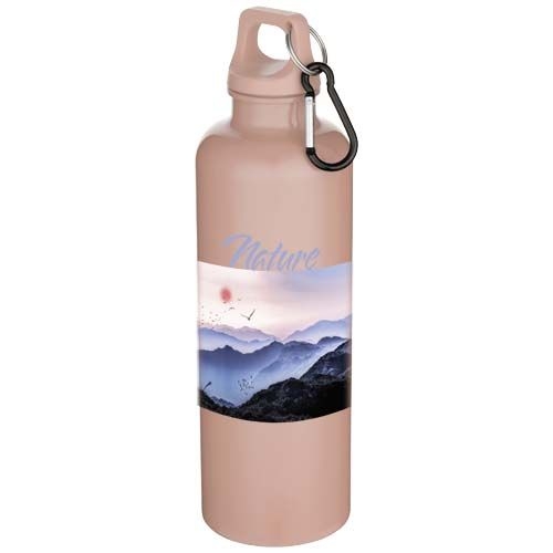 PF100878-4Oregon 750 ml einfarbige RS-zertifizierte Wasserflasche aus recyceltem Kunststoff mit Karabinerhaken