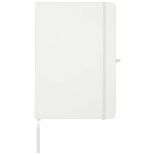 PF106013-1Teak A5 Hardcover Notizbuch_ liniert_ aus recyceltem Material_ weiss