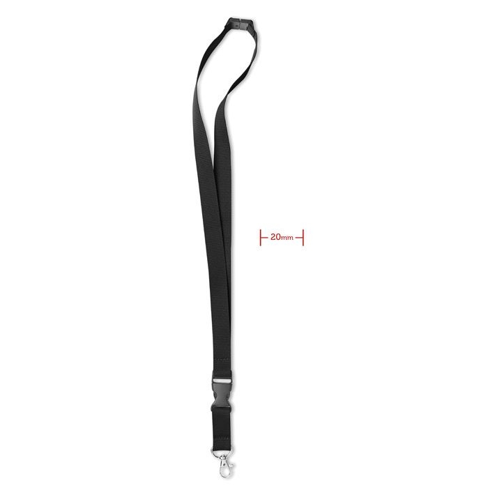 MO8595-03Lanyard mit Metallkarabiner_ schwarz