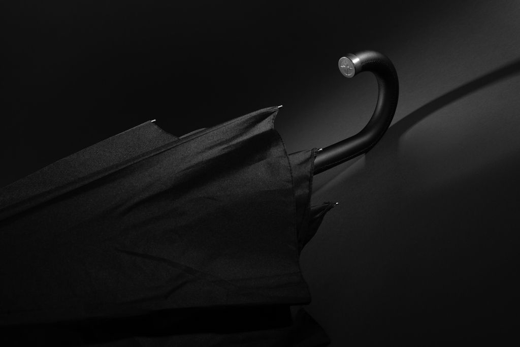 XDP850.75-01Swiss Peak Vero Aware™ RPET 25_-Regenschirm_ schwarz