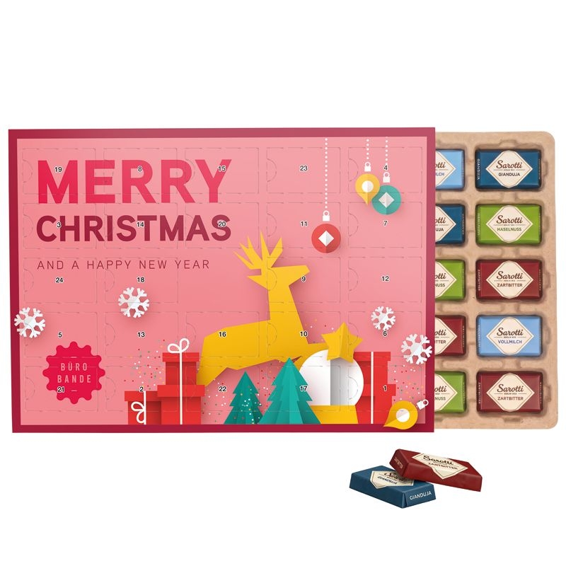 JG20198-1Premium Tisch Adventskalender Eco Sarotti_ Sarotti Schokotaefelchen_ Motiv-Vorlage