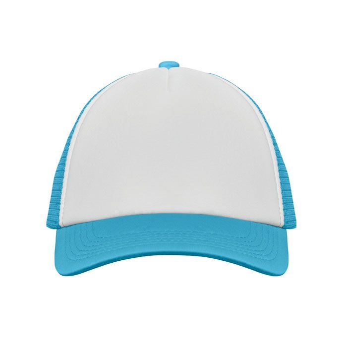 MO2269-86Bubble Truckers Cap_ weiss_tuerkis