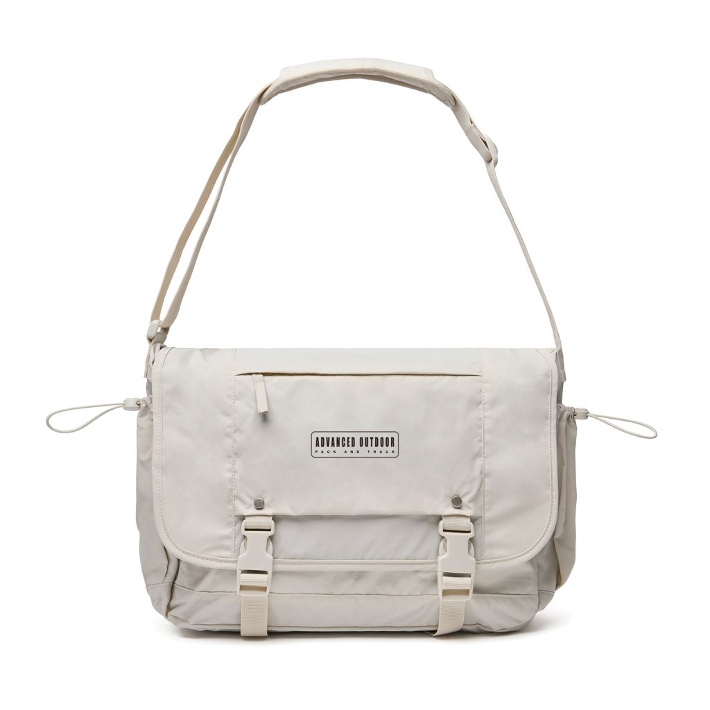 XDP732.14-19KENTO URBAN 15_6_ Messenger aus RCS recyceltem Nylon_ beige