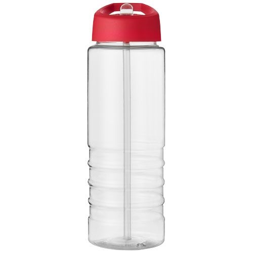 PF210877-12H2O Active® Treble 750 ml Sportflasche mit Ausgussdeckel_ transparent_rot