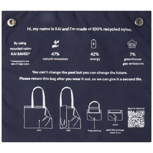 PF120713-1Kai GRS recycelte Circular Tragetasche _ navy