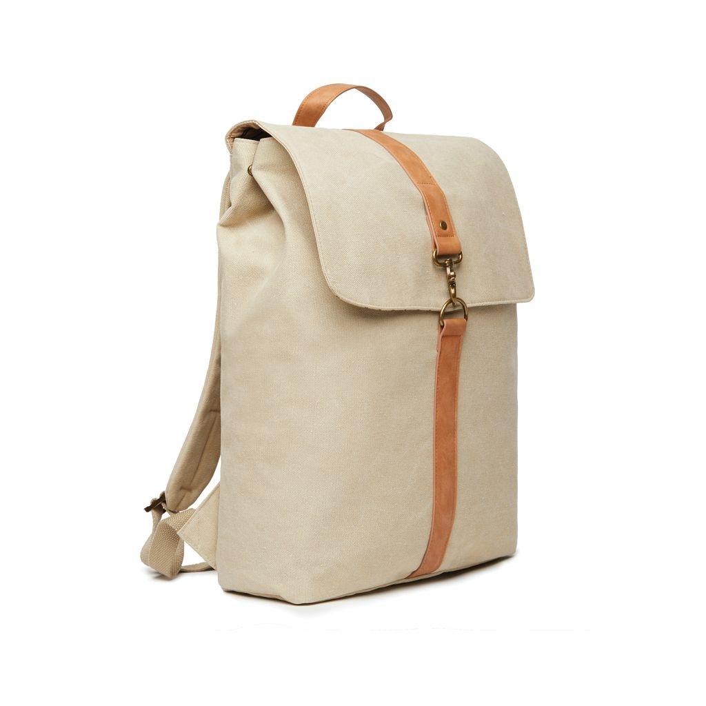 XDV52101-1VINGA Bosler Rucksack aus GRS recyceltem Canvas_ beige