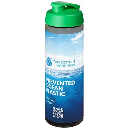 PF210483-4H2O Active® Eco Vibe 850 ml Sportflasche mit Klappdeckel_ kohle_gruen