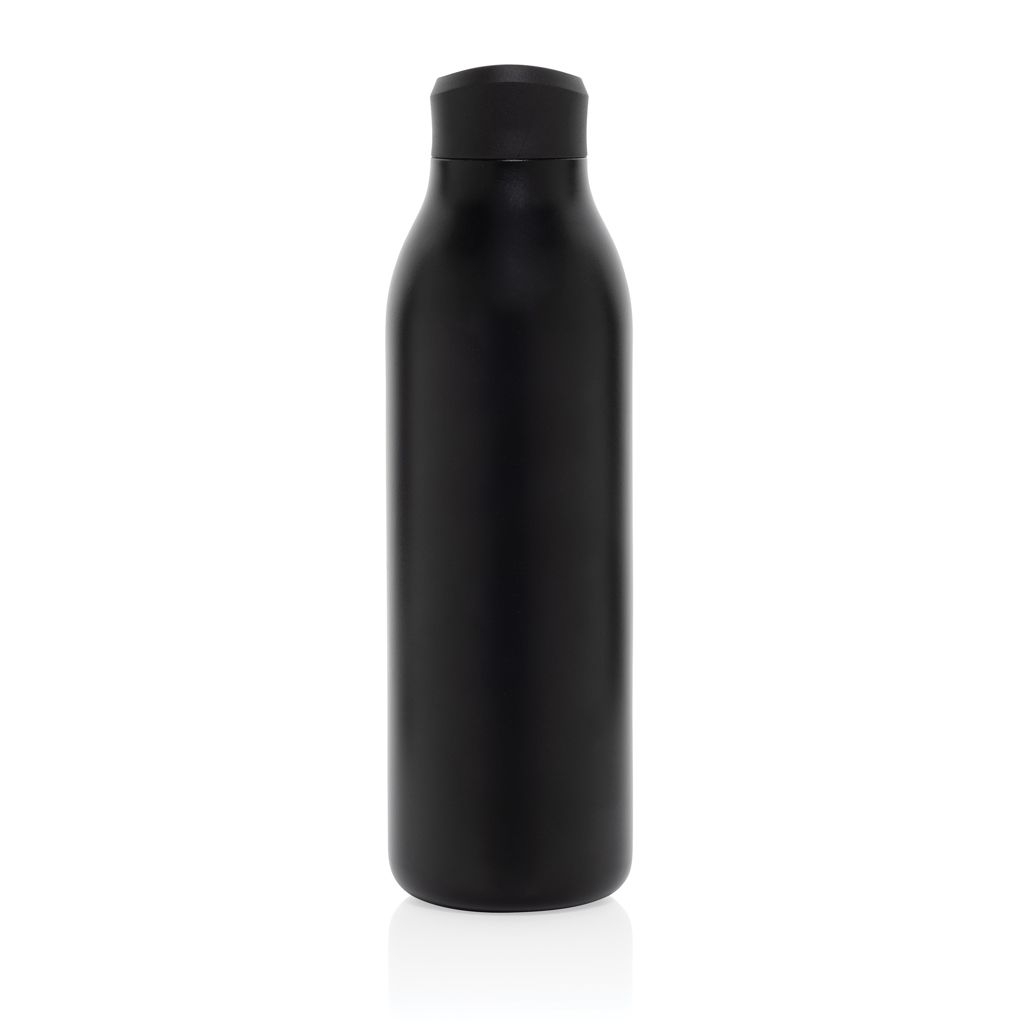 XDP438_09-01Avira Alok 360 Klick-Wasserflasche aus RCS rec. Stahl_ 600ml_ schwarz
