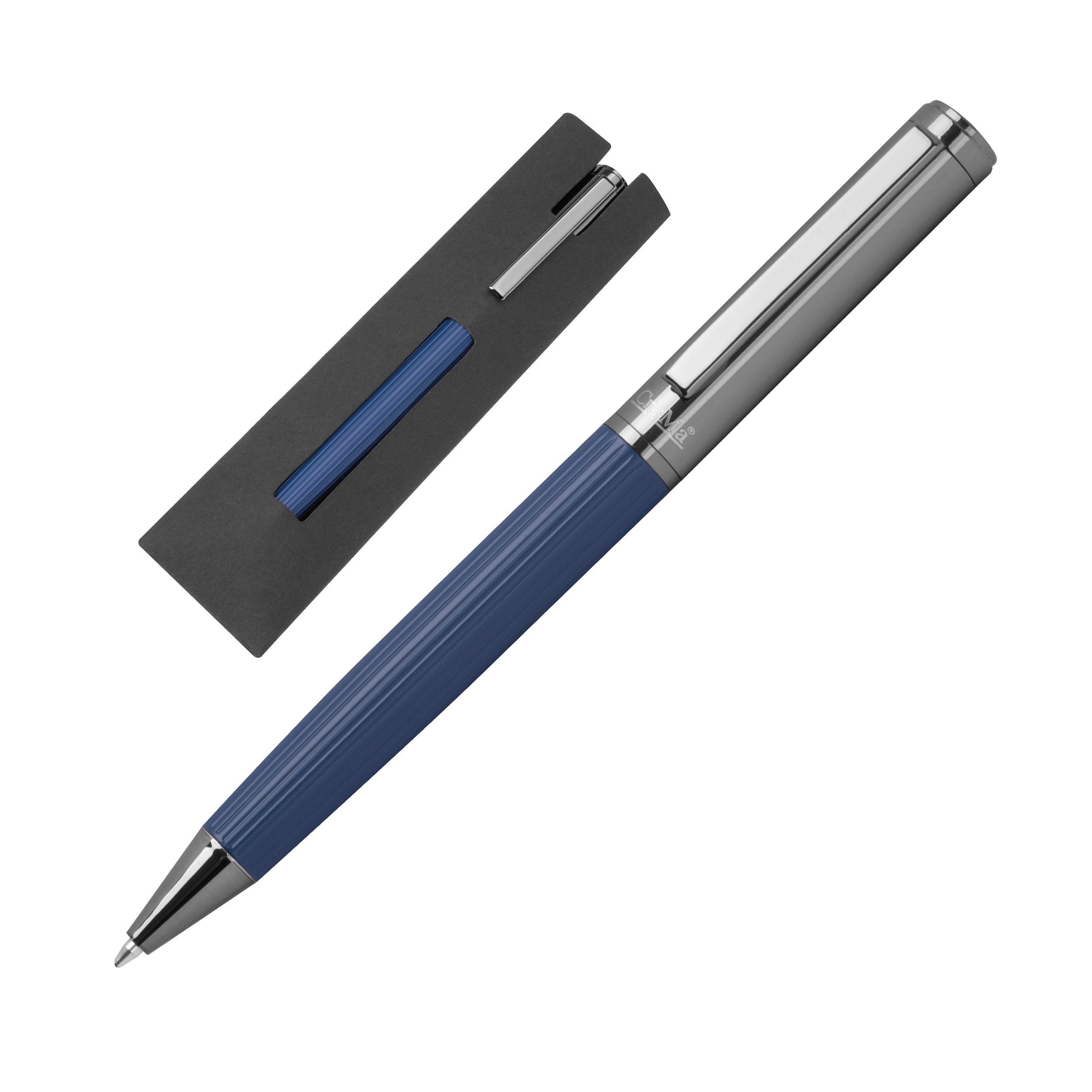 MA15491-44CrisMa Kugelschreiber mit geriffelter Griffzone SIENNA_ dunkelblau