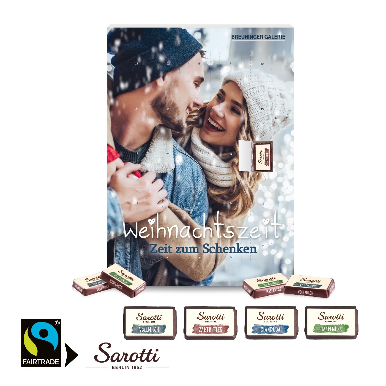 CD95312Wand-Adventskalender Sarotti _Business Exklusiv_