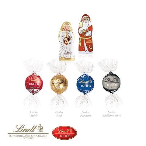 CD55403-02Adventskalender Lindt Lindor mit Santa _ Engel_ Individuelles Motiv