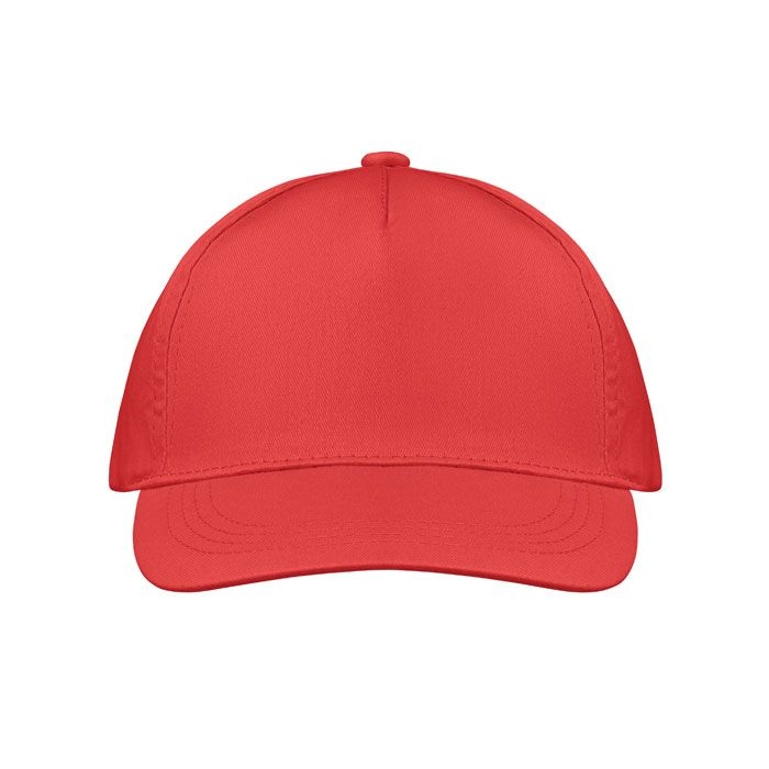 MO1447-05Buzz Baseball cap 5 panels 160g_m²_ rot