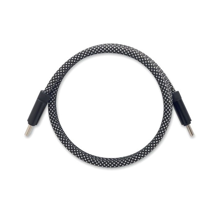 MO2778-33Braid Magnetisches Kabel RPET_ weiss_schwarz