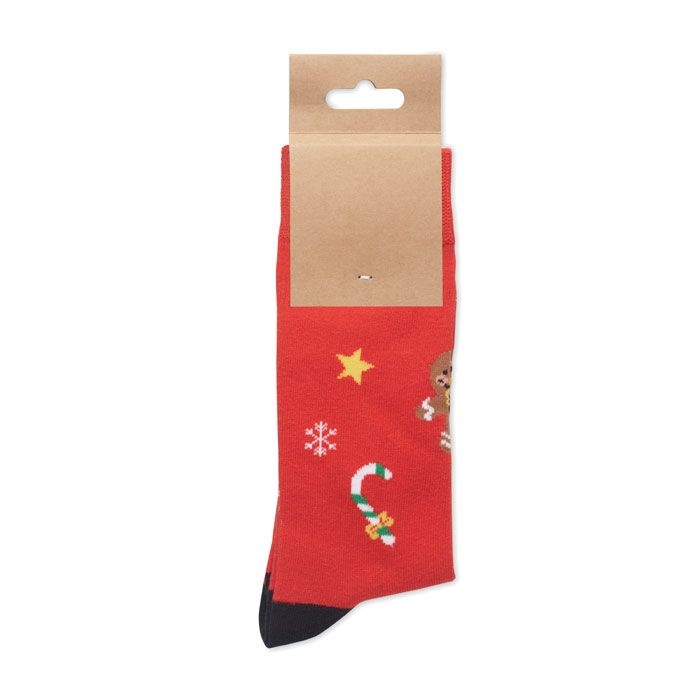 CX1574-05Soc Medium Weihnachtssocken M_ rot