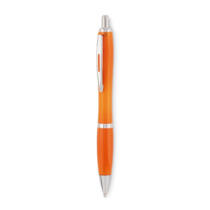 MO6409-29Rio Rpet Druckkugelschreiber RPET_ transparent orange