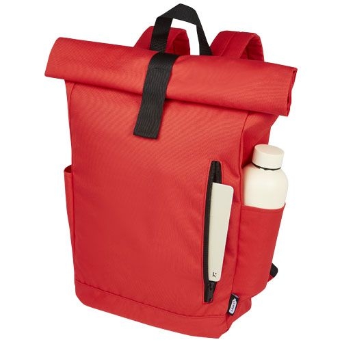 PF120659-1Byron 15_6_ GRS RPET Roll-Top Rucksack 18 L_ rot