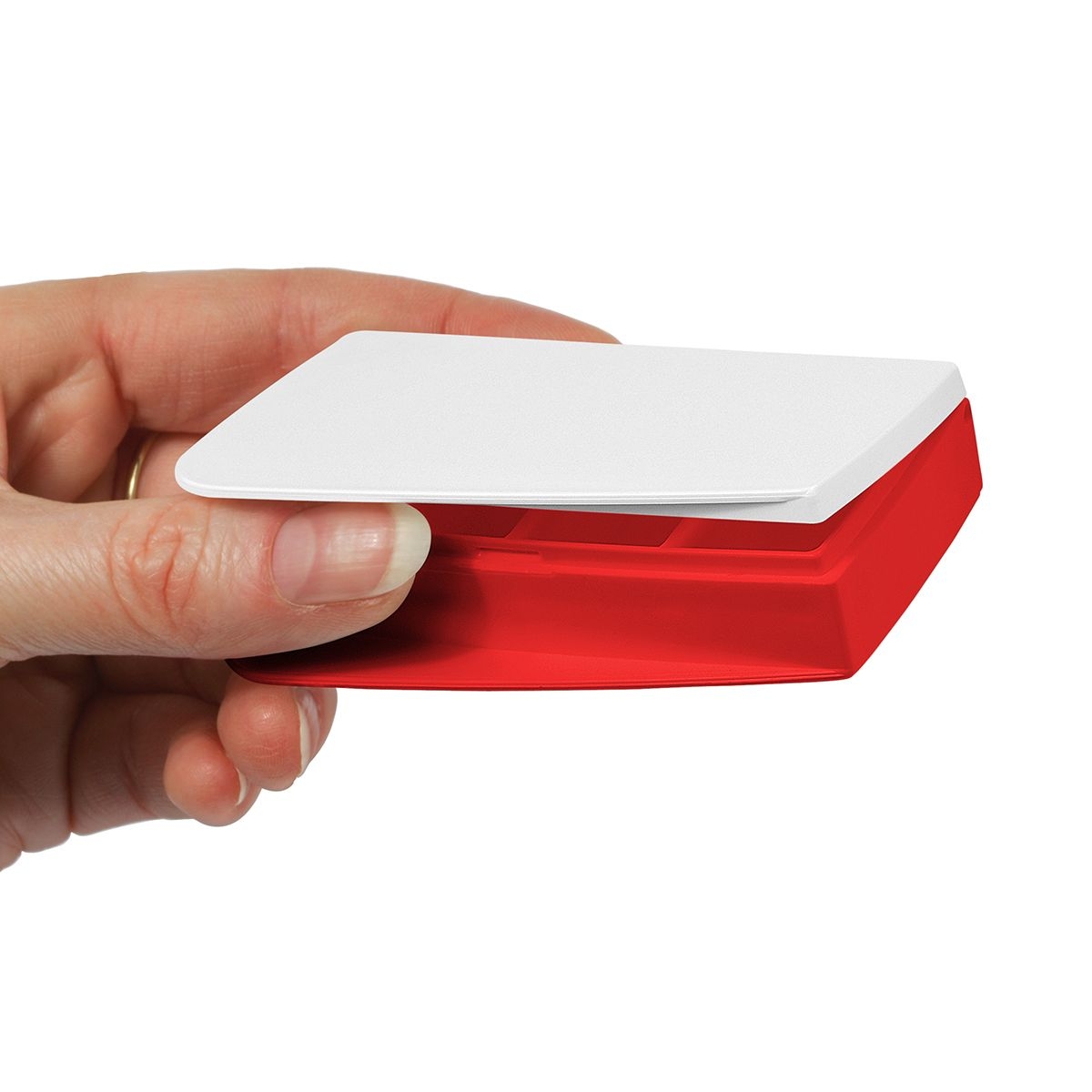 HE8728-0-1Pillendose _Alpha_ weiss_ rot