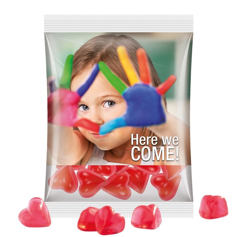 JG10064-16Maxituete 50 g Trolli Fruchtgummi Standardformen_ Herz_ transparente Folie