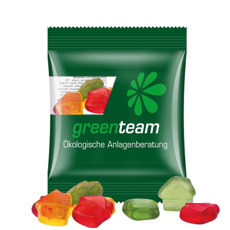 JG15061-12Minituete 10g_ Fruchtgummi Standardformen_ Haus_ transparente Folie