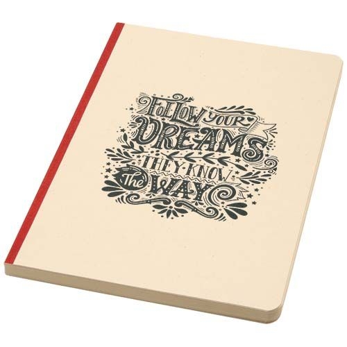 PF106125-1Liliana A5 Zuckerrohr und RPET Softcover Notizbuch_ ziegelstein