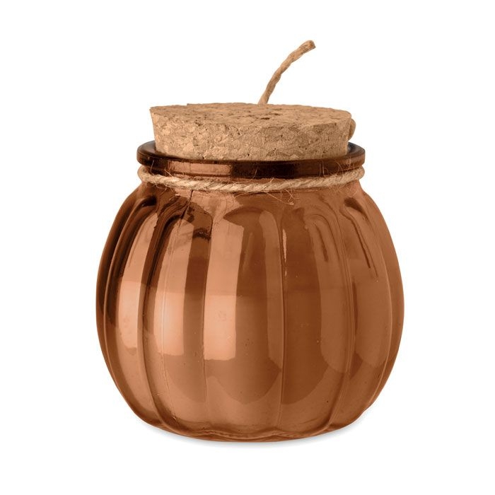 MO3193-01Pumkin Kerze aus Pflanzenwachs_ braun