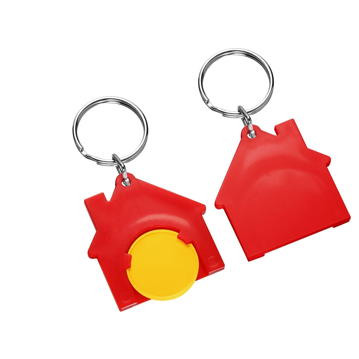 HE7516R-4-1Chiphalter mit 1€-Chip _Haus_ gelb_ rot