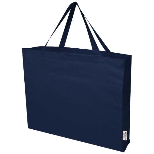 PF120734-5Odessa 220 g_m² Baumwoll Tragetasche aus GRS recycelter Baumwolle 40L_ navy