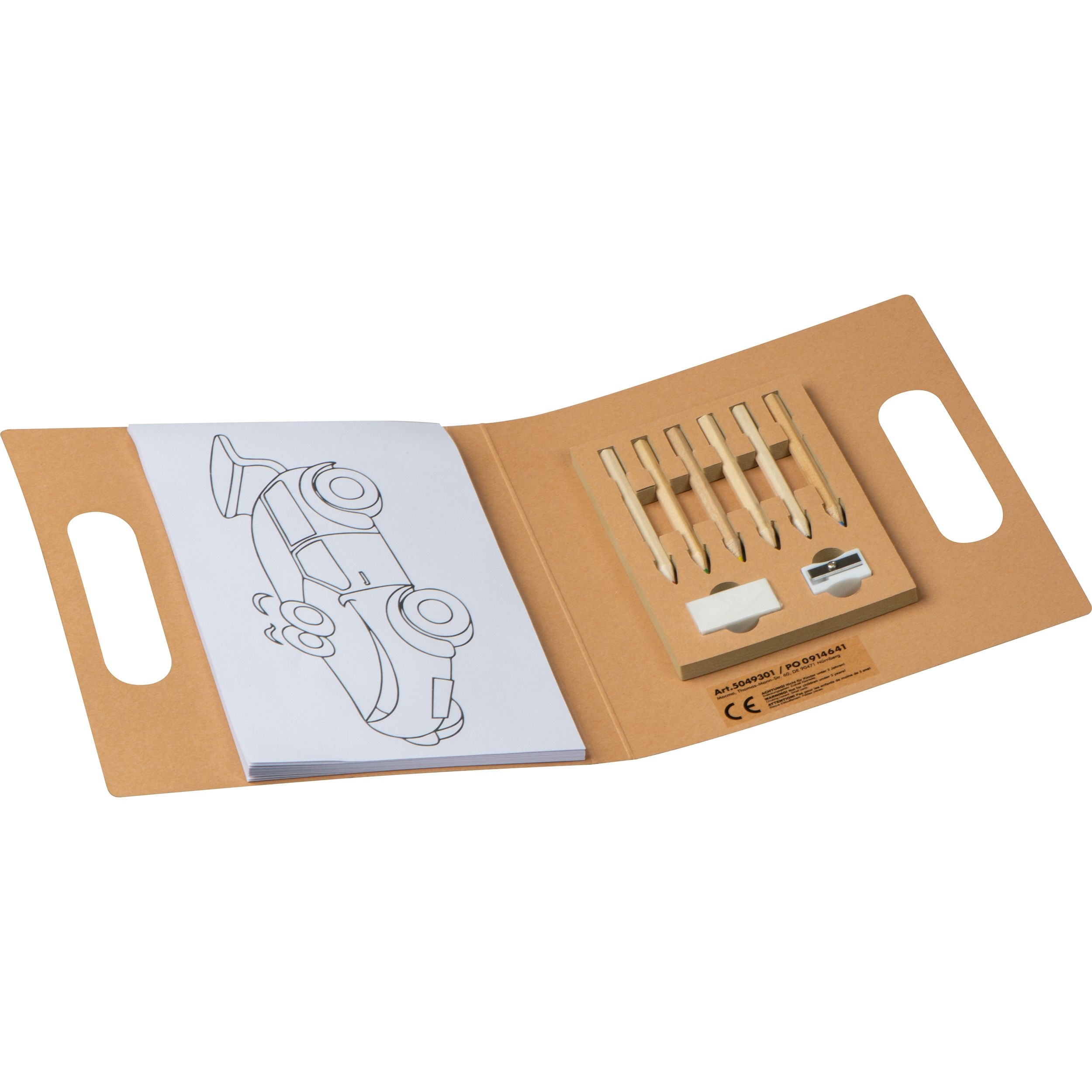 MA50493-01Malbuch in recyceltem Einband CORNELIA_ braun